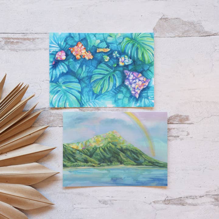 Hawaii Island Postcards for wholesale by Lauren Roth Art
