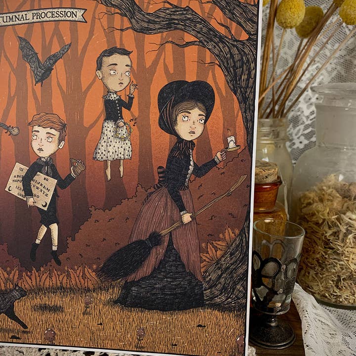 The Orphans of Dudleytown - Vente Affiche d'art - La procession automnale2