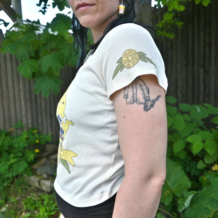 Tiny Made - Wholesale Screen Printed T-Shirt - Women's - Lemongrab Tee1