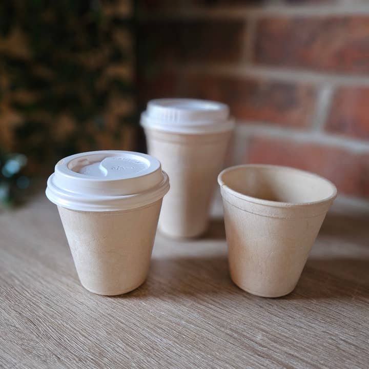 1000 pcs Paper Lid Compatible with C180 (6 oz cup) for wholesale by Sustainoware