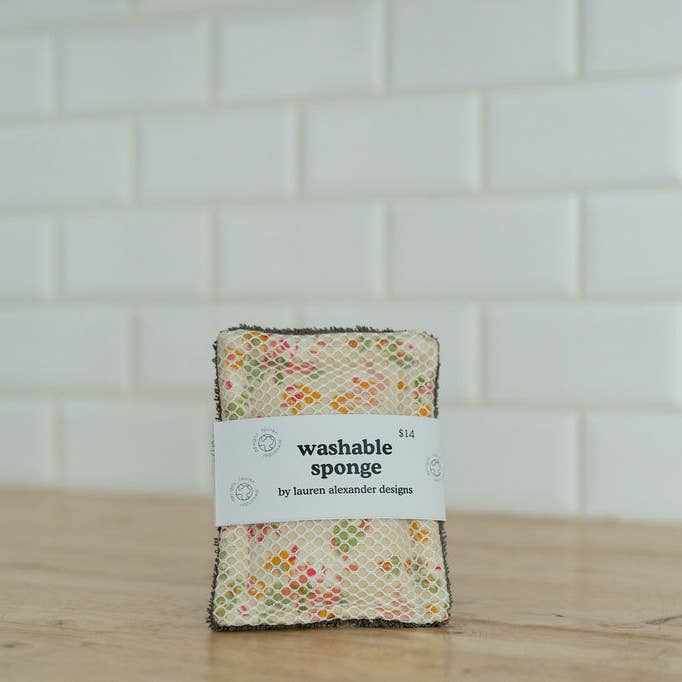 Washable Sponge - Soft Florals for wholesale by Lauren Alexander Designs
