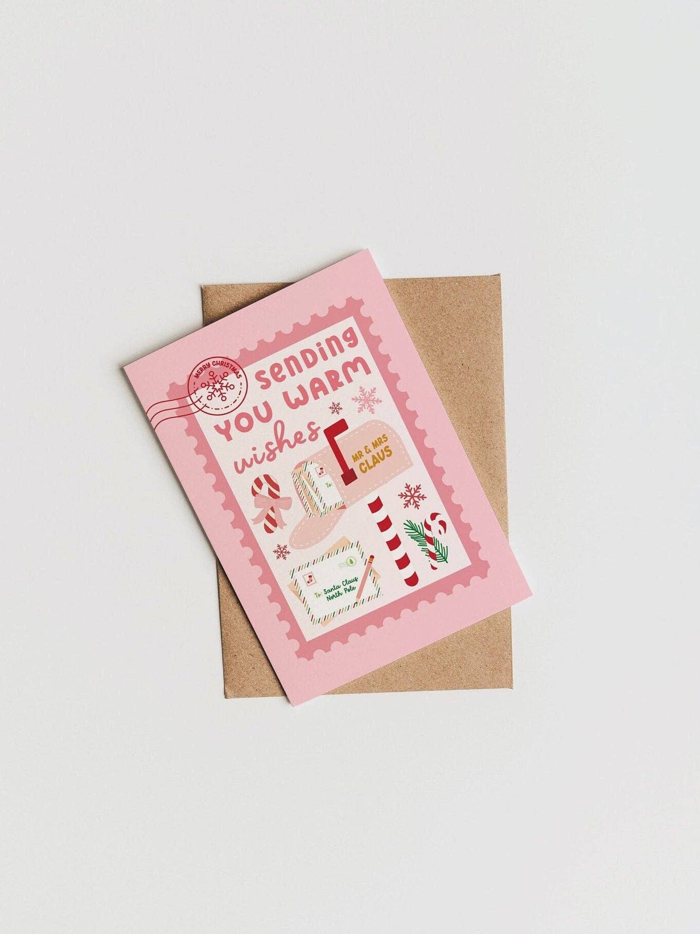 Fleurs on Sunday - Wholesale Christmas Card - Sending Warm Wishes Christmas Card