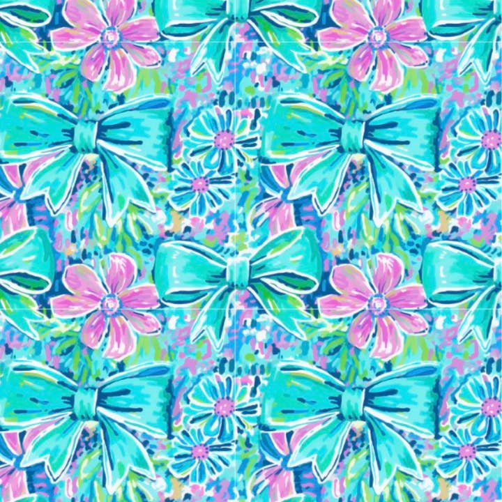 LA Koozie Company - Wholesale Drink Huggers & Koozies - *TEAL BOWS (TALL ONL)