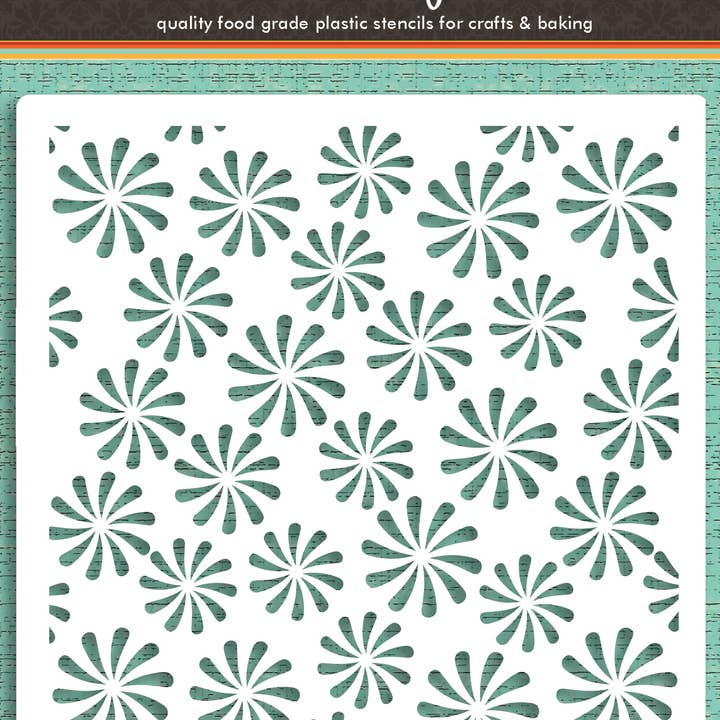 Designer Stencils - Wholesale Stencil/Craft Die - Candy Swirls Cookie and Craft Stencil1