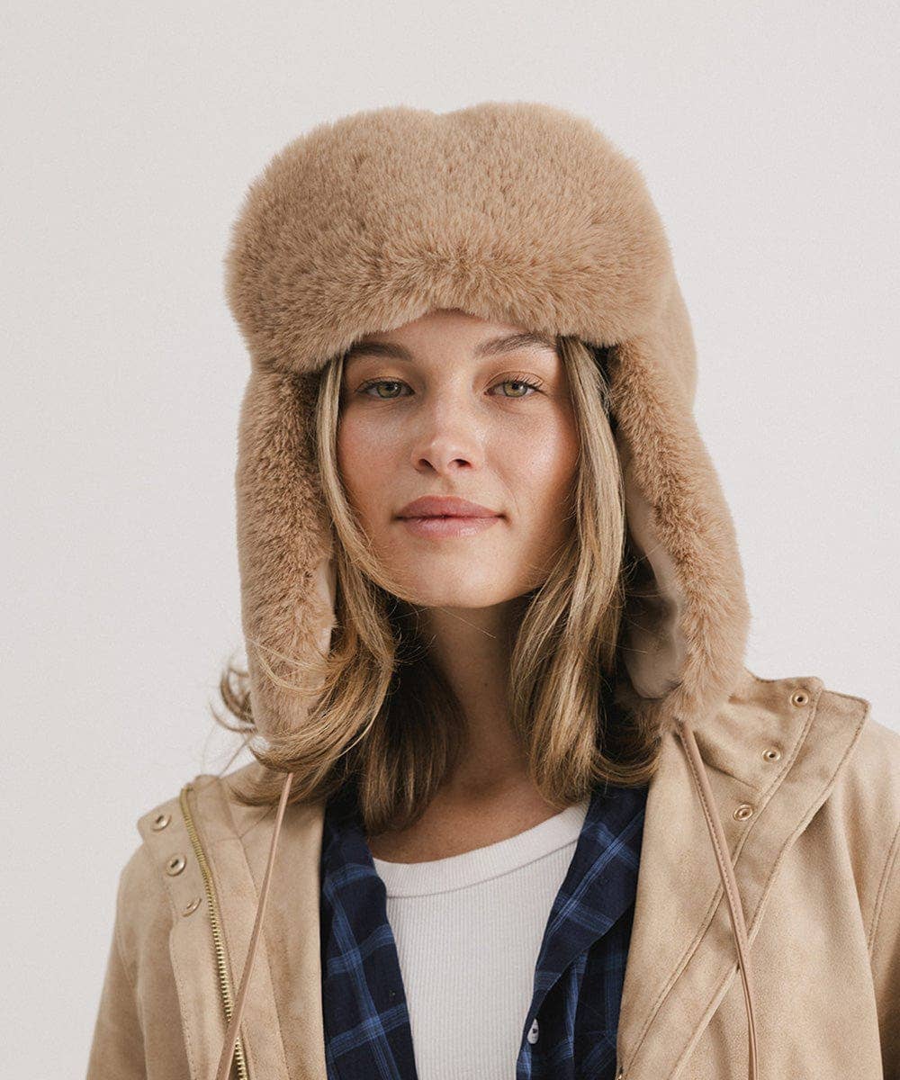 Gigi Pip - Wholesale Trapper/Bomber Hat - Women's - Logan Faux Fur Trapper Hat13