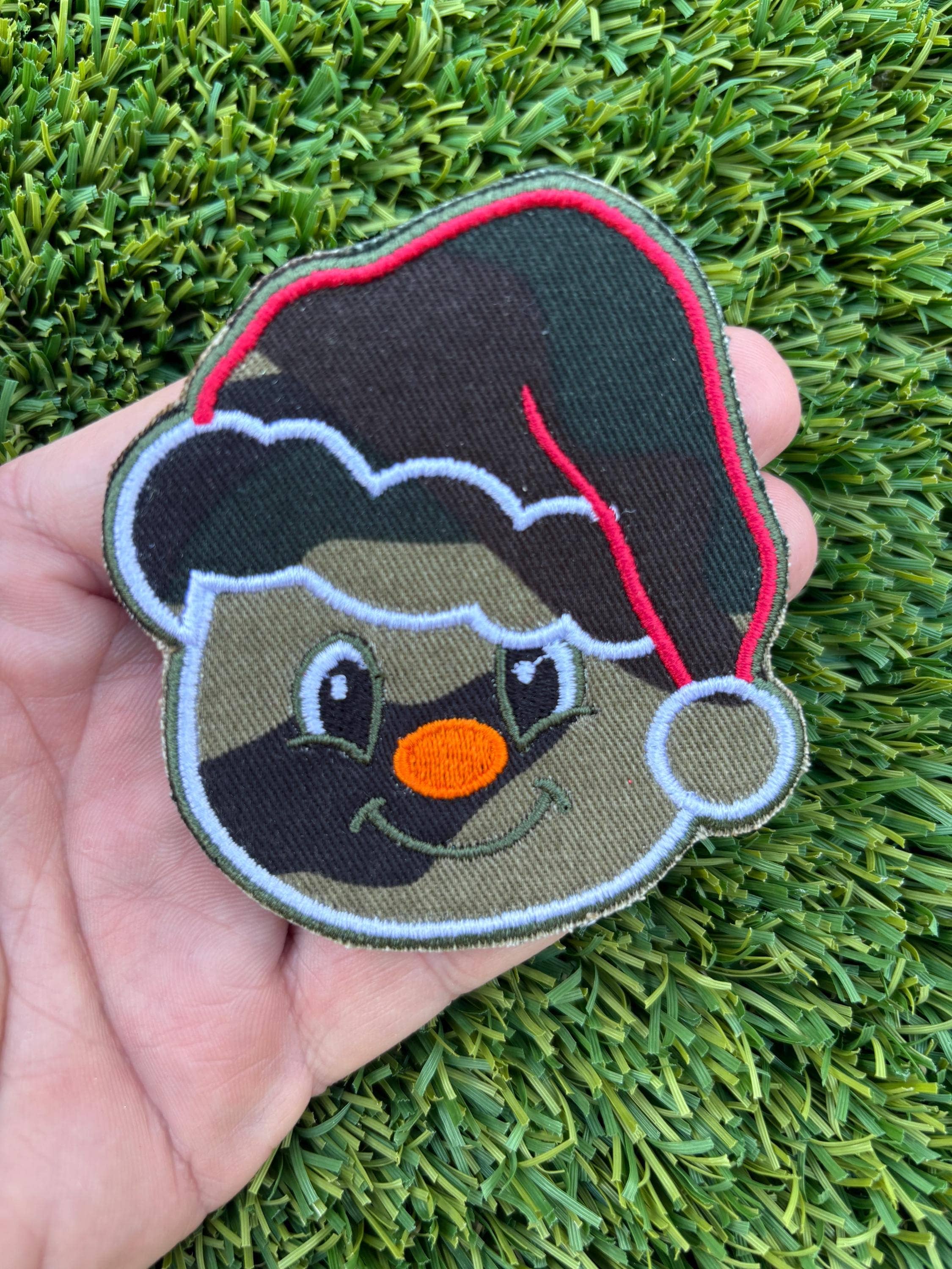 Eric Hill Designs, LLC - Wholesale Patch - Camo Frosty Snowman Christmas Patch1