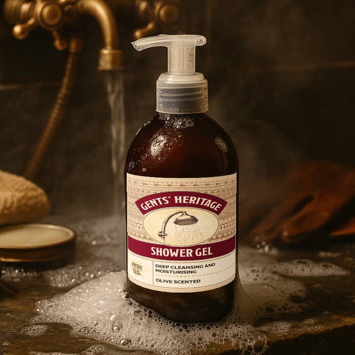 Gents' Heritage Shower Gel 500ml for wholesale by Sting in the Tail Ltd