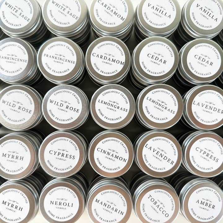 Wondery Mercantile - Wholesale Travel Candles - Tealight Candle Fragrance Samples | Scent Discovery Testers