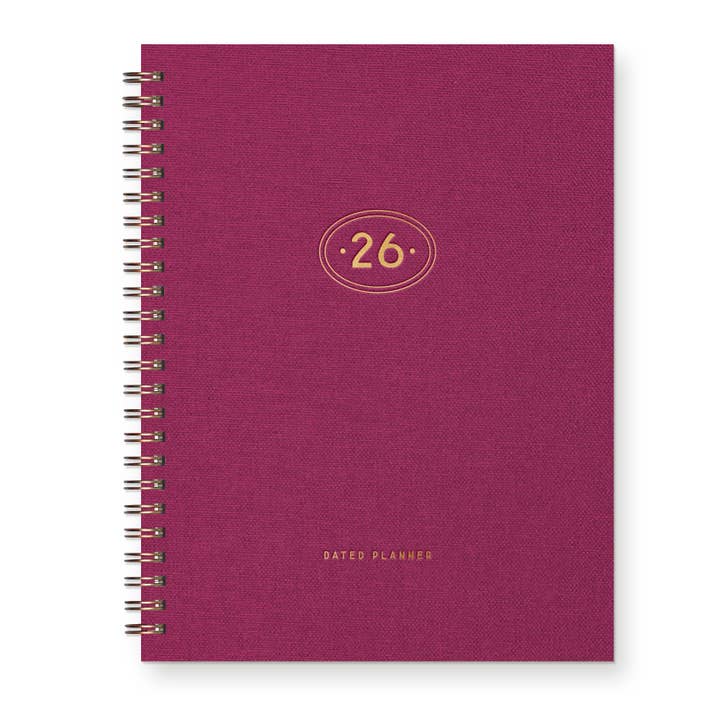 Ruff House Print Shop - Wholesale Planner - 2026 Gold Plated Dated Planner : Calendar Year