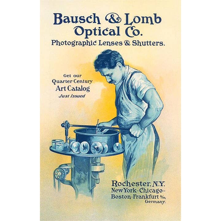 Found Image Press - Wholesale Magnet - Magnet PH-53 Bausch and Lomb, Lens Grinder