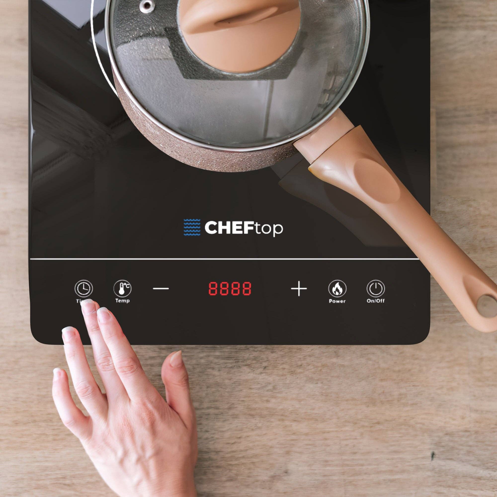 DRINKPOD LLC - Wholesale Kitchen Appliance - CHEFTop - Single Burner Induction Cooktop8