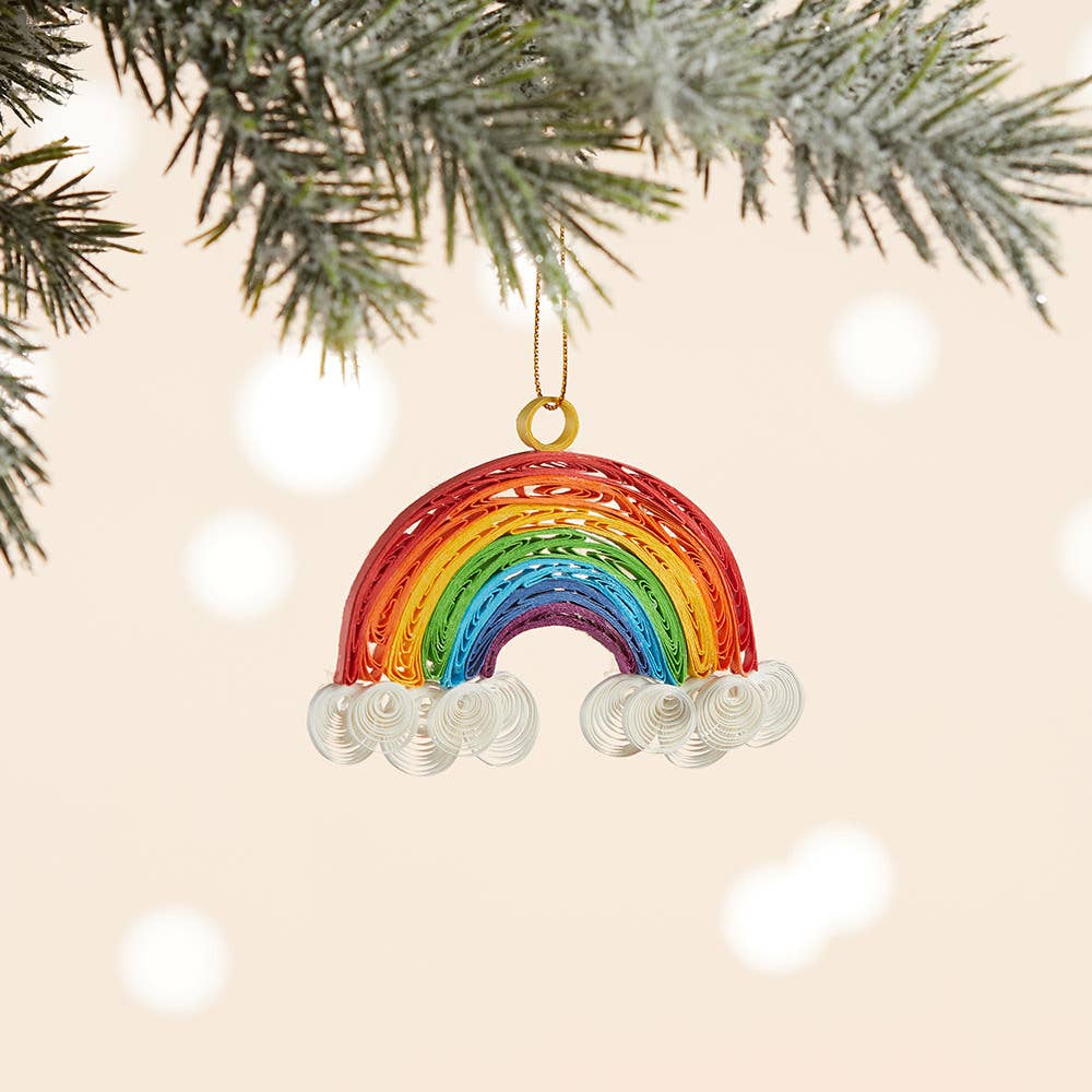 SERRV International - Wholesale Ornament - Quilled Rainbow Ornament1