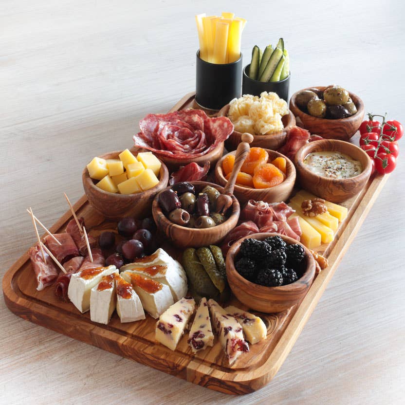 MEDITERRANEAN INSPIRED HOME DECOR & LIFESTYLE PRODUCTS - Wholesale Cutting Board - JAMAILAH Signature Charcuterie Board from Olive Wood 5