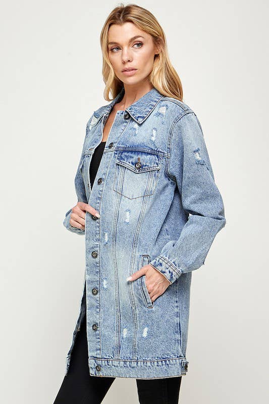 patrol jeans - Wholesale Denim Jacket - Women's - Women's Denim Jacket with Distressed (OPEN PACK)6
