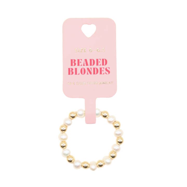 Coastal Pearl Ring for wholesale by Beaded Blondes