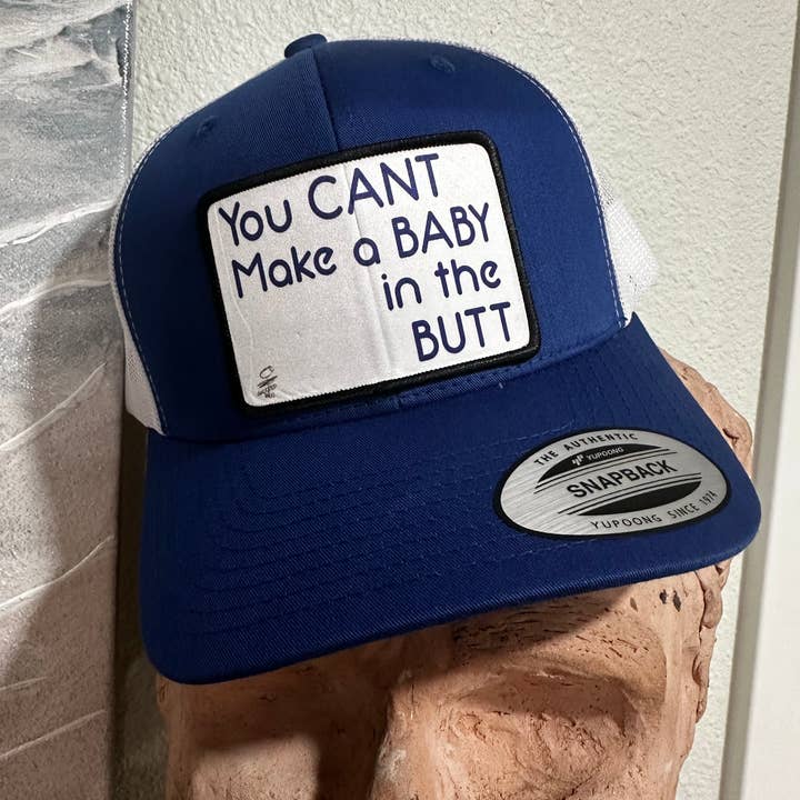 No puedes hacer un sombrero con forma de bebé en el trasero (opciones de varios colores) para venta al por mayor de Crooked Halo