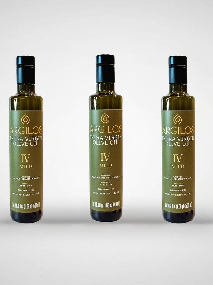 Argilos IV Mild Greek Extra Virgin Olive Oil 3-Pack – Smooth Everyday EVOO Bundle for wholesale by ARGILOS
