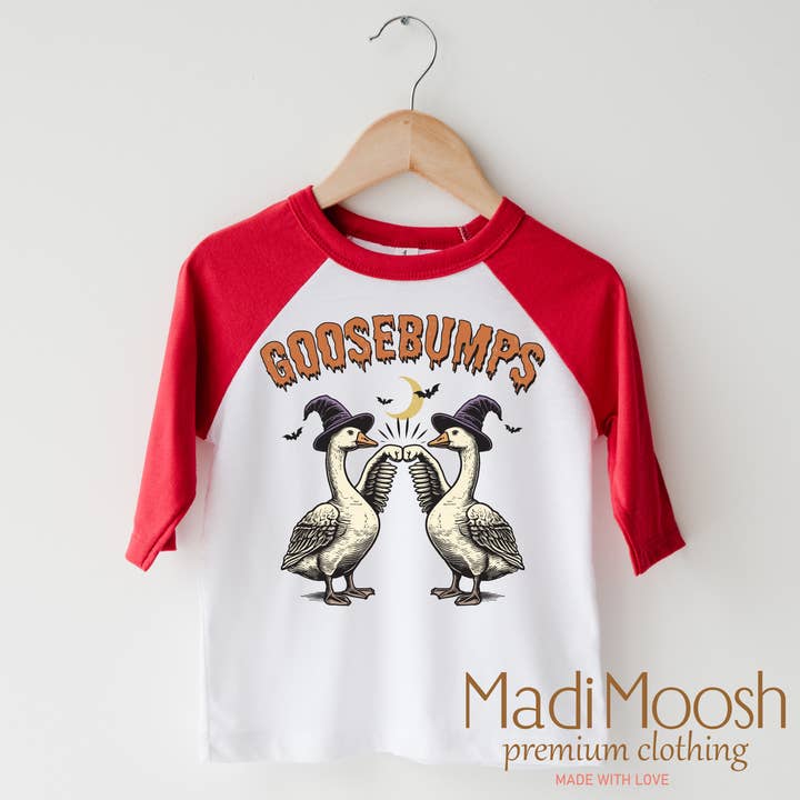 Madi Moosh - Wholesale Screen Printed T-Shirt - Kids - Goosebumps Retro Halloween Shirt - Country Halloween Tee2