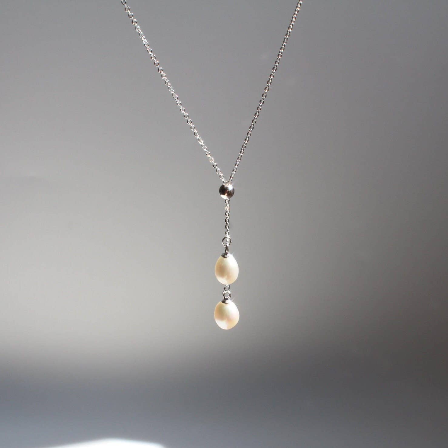 iBijoux - Venta al por mayor Collares con colgantes/abalorios - Collar colgante de perlas de agua dulce en plata de ley (1N05c)9