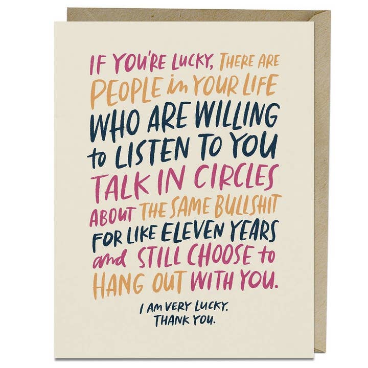 Knock Knock - Wholesale Friendship Card - Talk In Circles Card