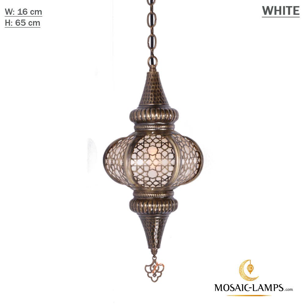 Mosaic Lamps - Wholesale Chandelier/Hanging Light - Syrian Single Pendant Lamp, Perforated Metal, Moroccan Style3