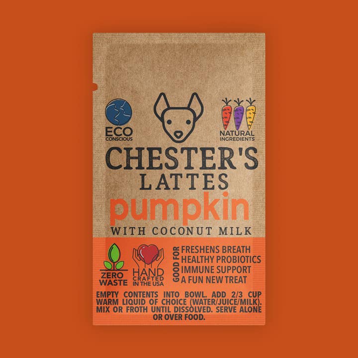 CHESTER'S PUMPKIN SPICE LATTE DOG TREAT for wholesale by Chester's Dog Treats, LLC