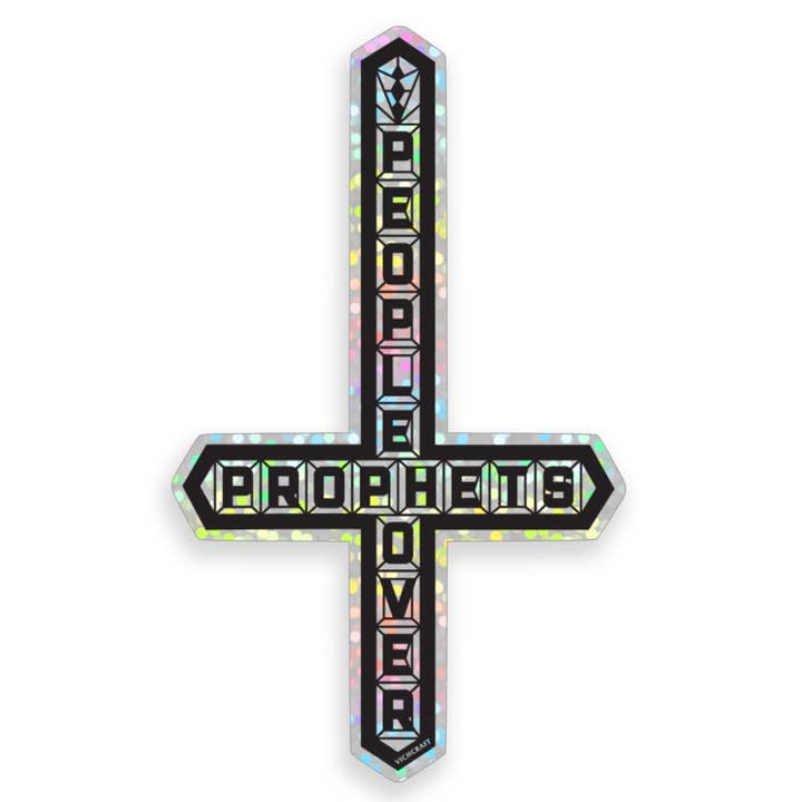 "FOLK ÖVER PROFETER" HOLOGRAFISK GLITTERSTICKER för wholesale av Vichcraft