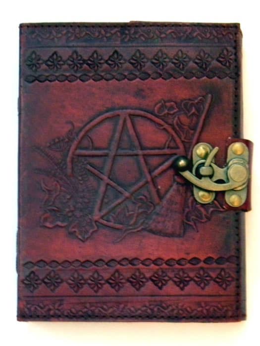 Sabrina Pentagramme Journal en cuir 5 x 7 pour la vente par Fantasy Gifts