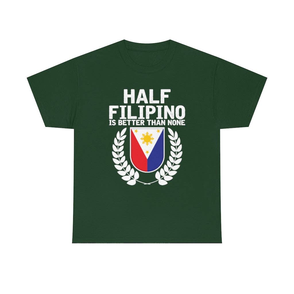 Teegarb LLC - Vendita all'ingrosso Maglietta serigrafata - Donna - Novità: mezzo filippino è meglio di niente, amante del Pinoy Pride, esilarante slang filippino, entusiasta del nazionalismo23
