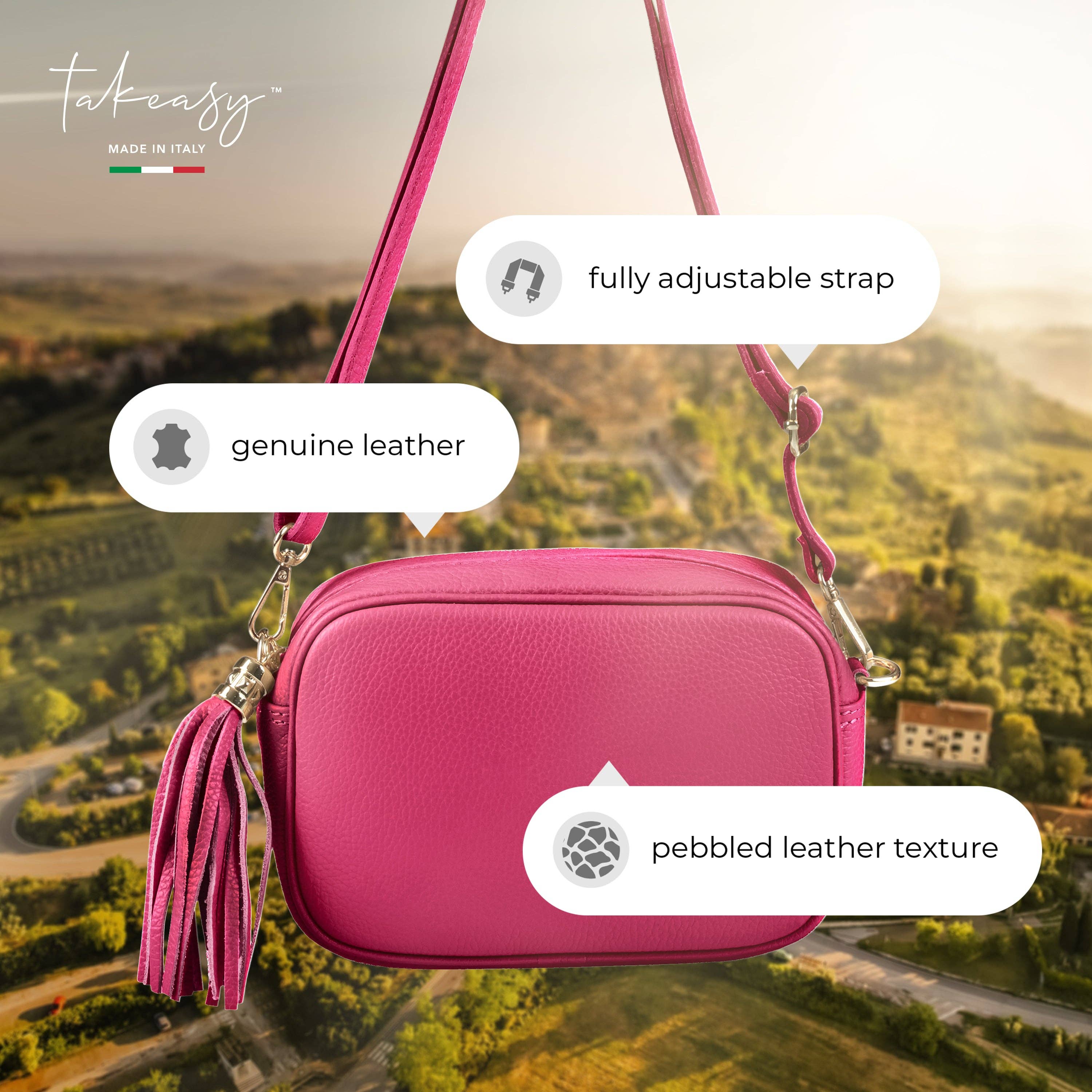 TAKEASY – bolsa tiracolo - Mulher por atacado – Mala a Tiracolo de Pele de Vitela106