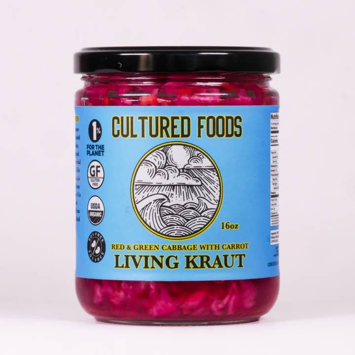 Cultured Kraut- Sauerkraut- by Cultured Foods 12 Count Retai for wholesale by San Diego Tempeh