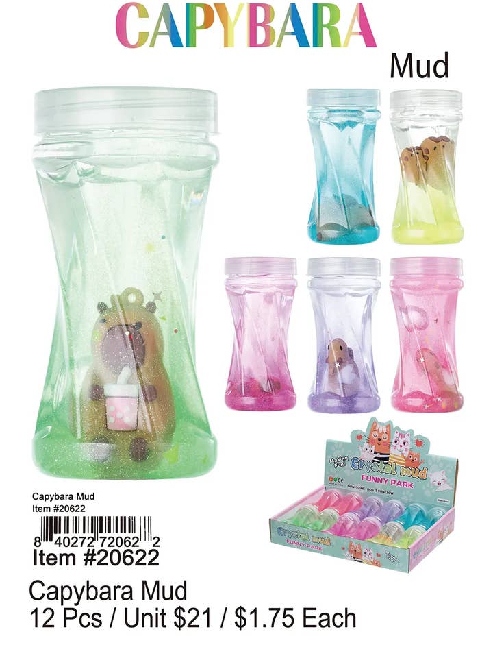 Jouet de boue Capybara. pour la vente par Puka Creations