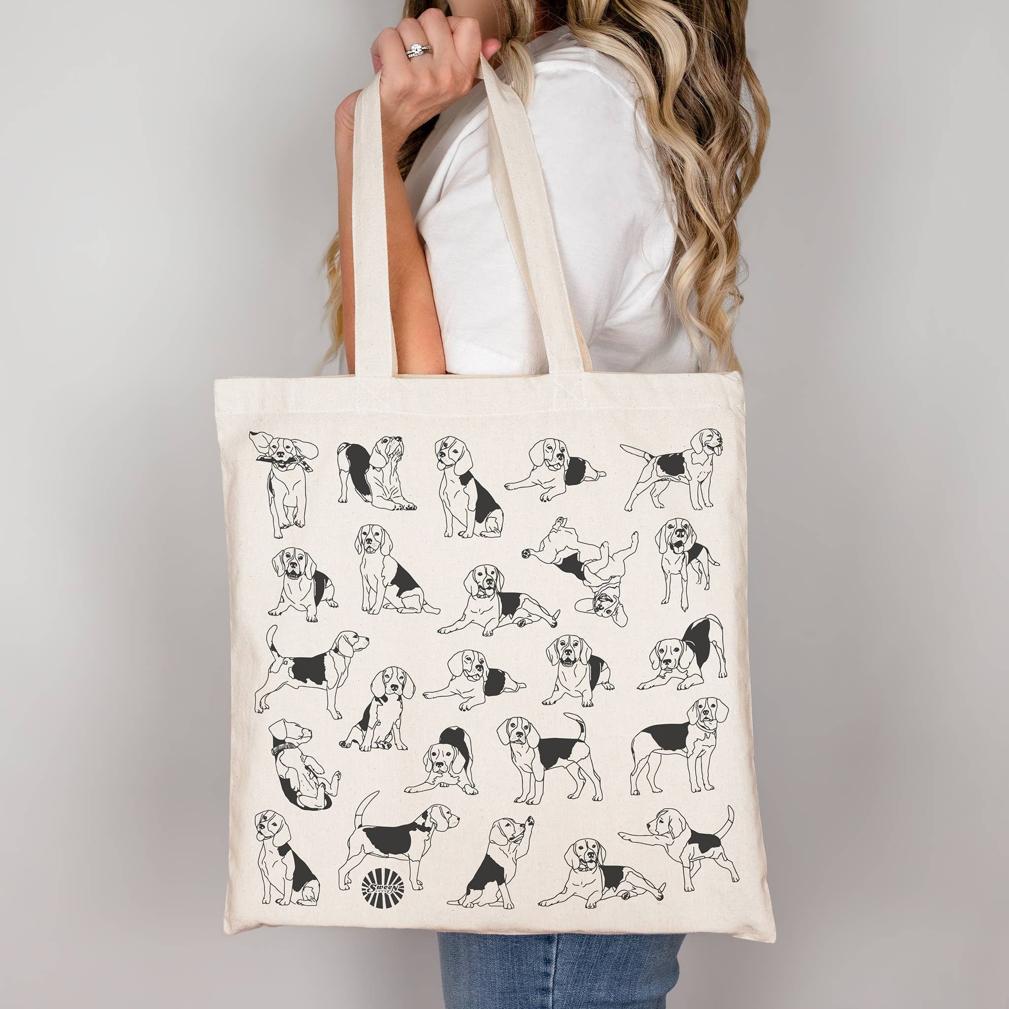 Sween Shop - Wholesale Tote Bag - Unisex - Beagle Canvas Tote Bag for Dog Lovers and Dog dad Gift2