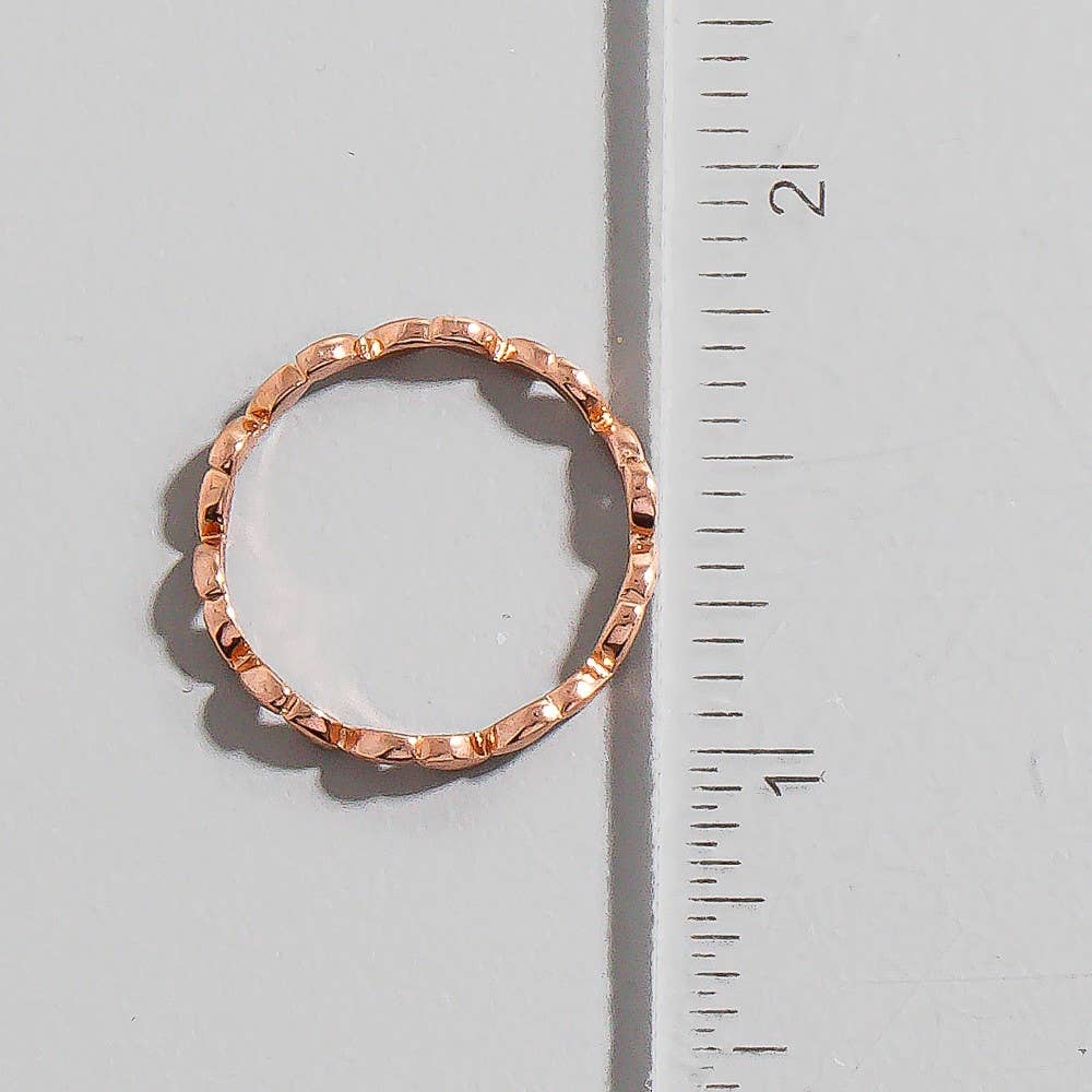 R Delicate Leaf Petal Minimalist Ring for wholesale on Faire2