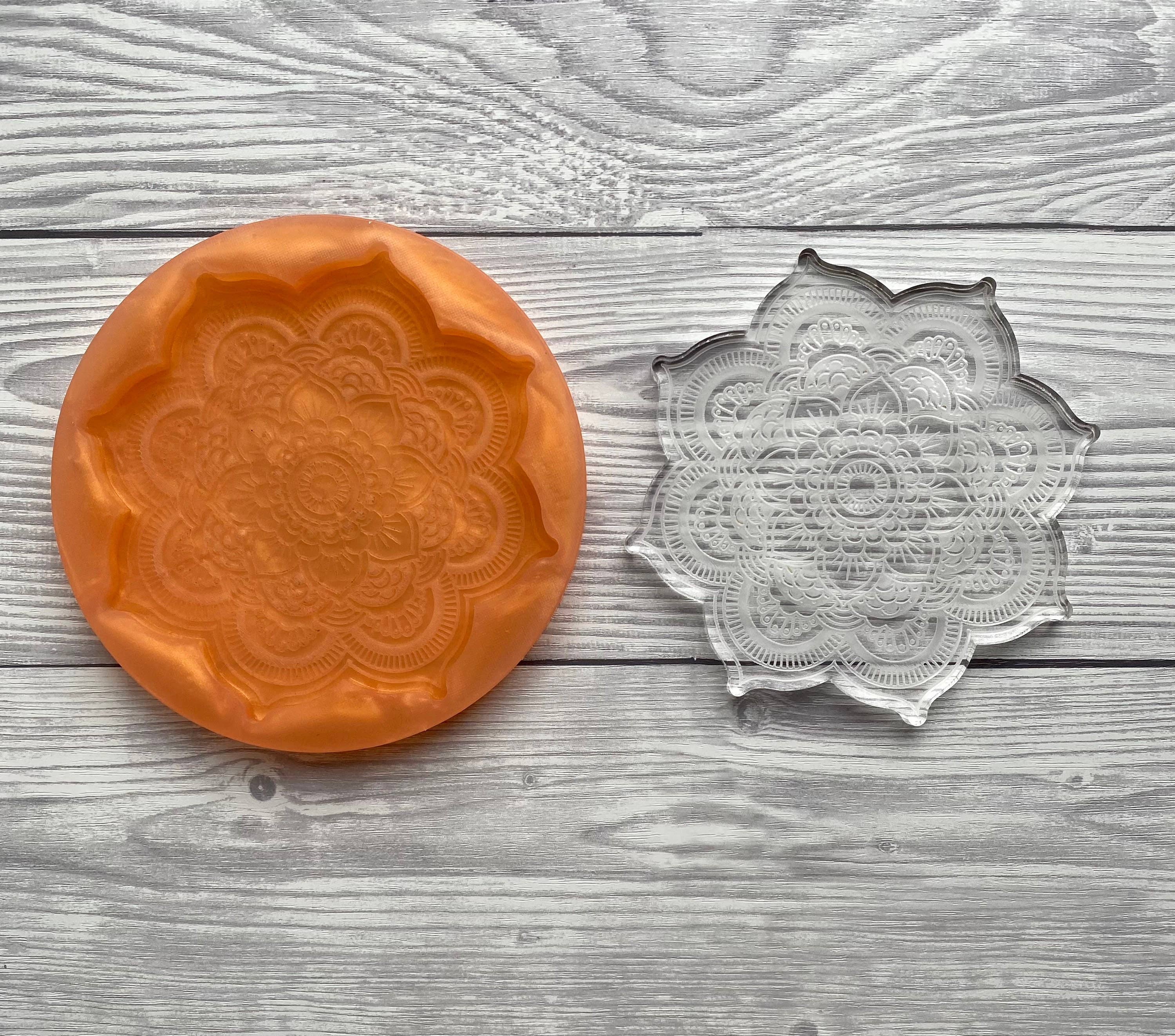 EllaRaeMouldsVinyls - Vente Matériels de bricolage - Moule en silicone pour dessous-de-verre Mandala2