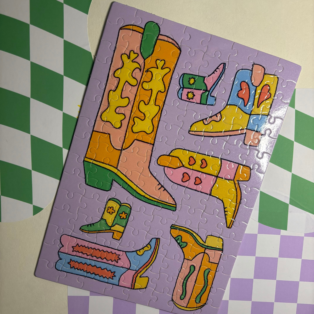 Get Stoked – Großhandel Puzzle - Erwachsene – Cowboystiefel-Puzzle, 120 Stück2