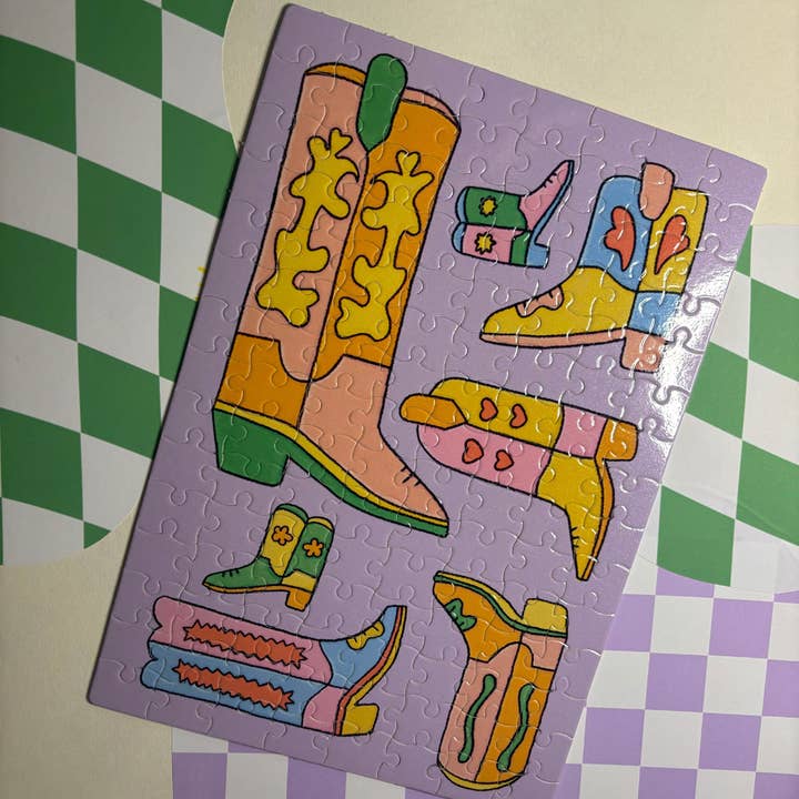 Get Stoked - Wholesale Puzzle - Adult - Cowboy Boots Puzzle - 120pc2