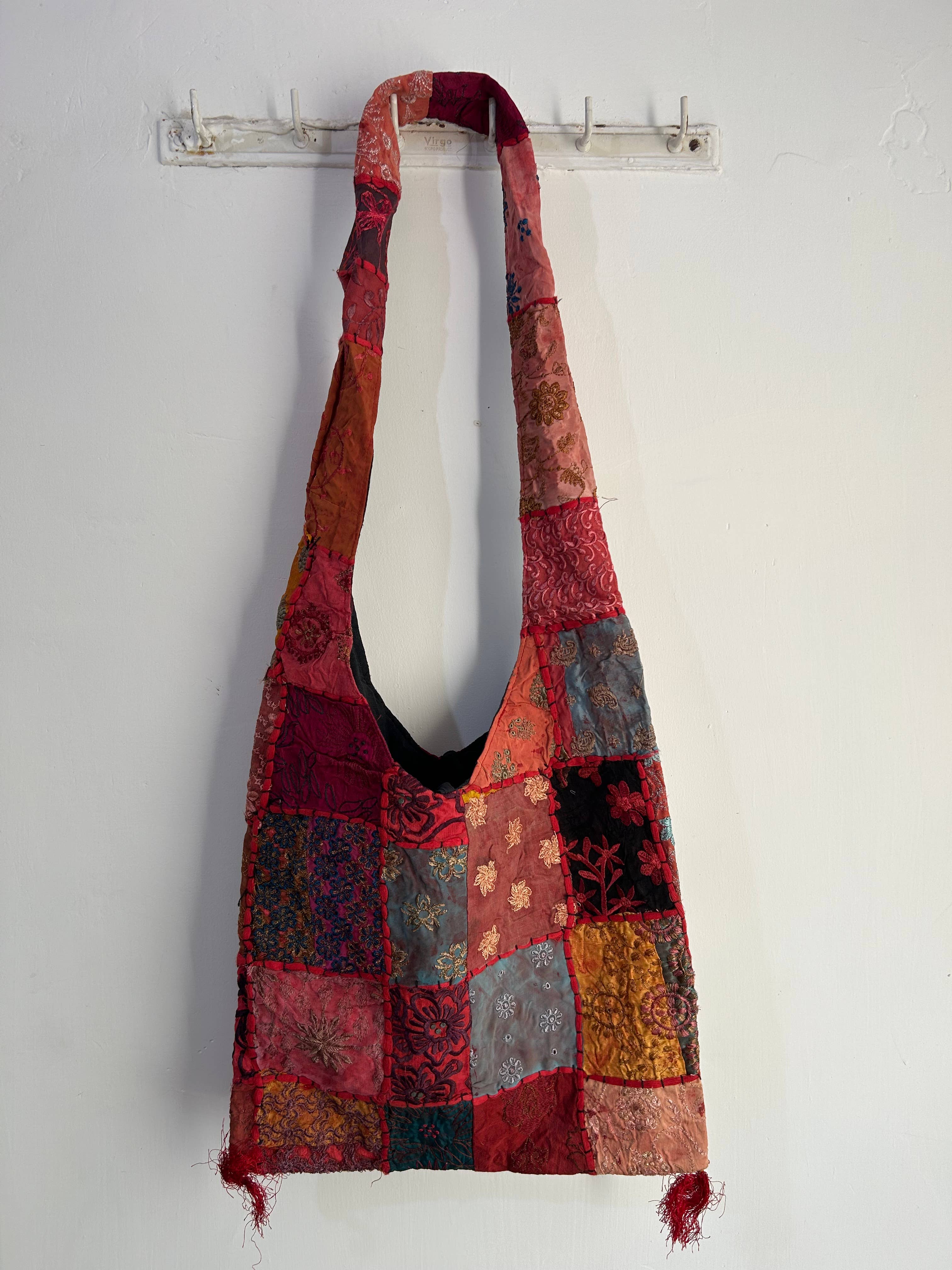 Meghcraft - Vendita all'ingrosso Borsa tote - Donna - Borsa Jhola Patchwork Vintage Indiano - Borsa a Tracolla Borsa Boho22