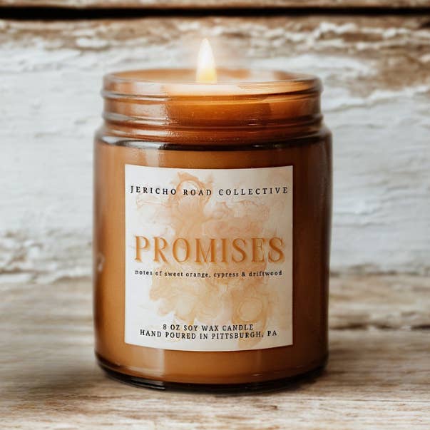 Candela Promise Soy Wax per la vendita all'ingrosso da parte di Jericho Road Collective