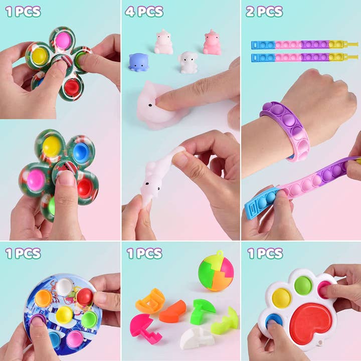 Fun Little Toys - Wholesale Fidget Toy - Kids - 35 PCs Fidget Toys Pack Advent Calendar1