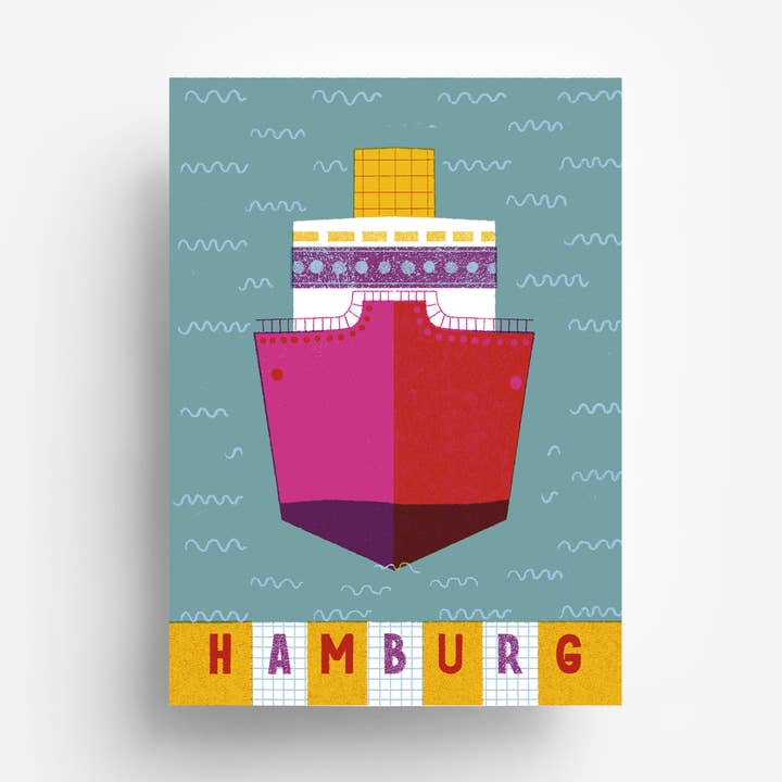 Tanker Postcard DIN A6 for wholesale by jungwiealt