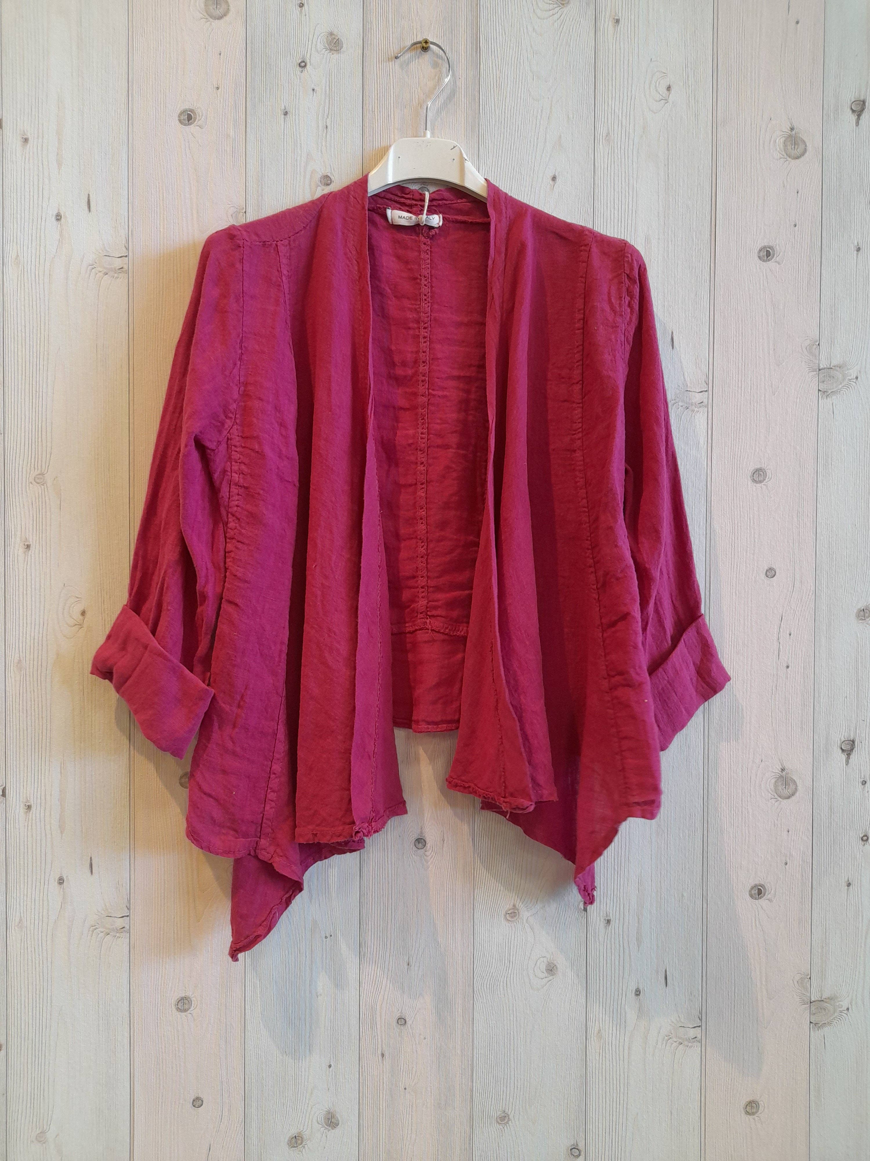 Linen & More - Wholesale Jacket - Women's - REF 192 SHORT CARDIGAN 100% LINEN3