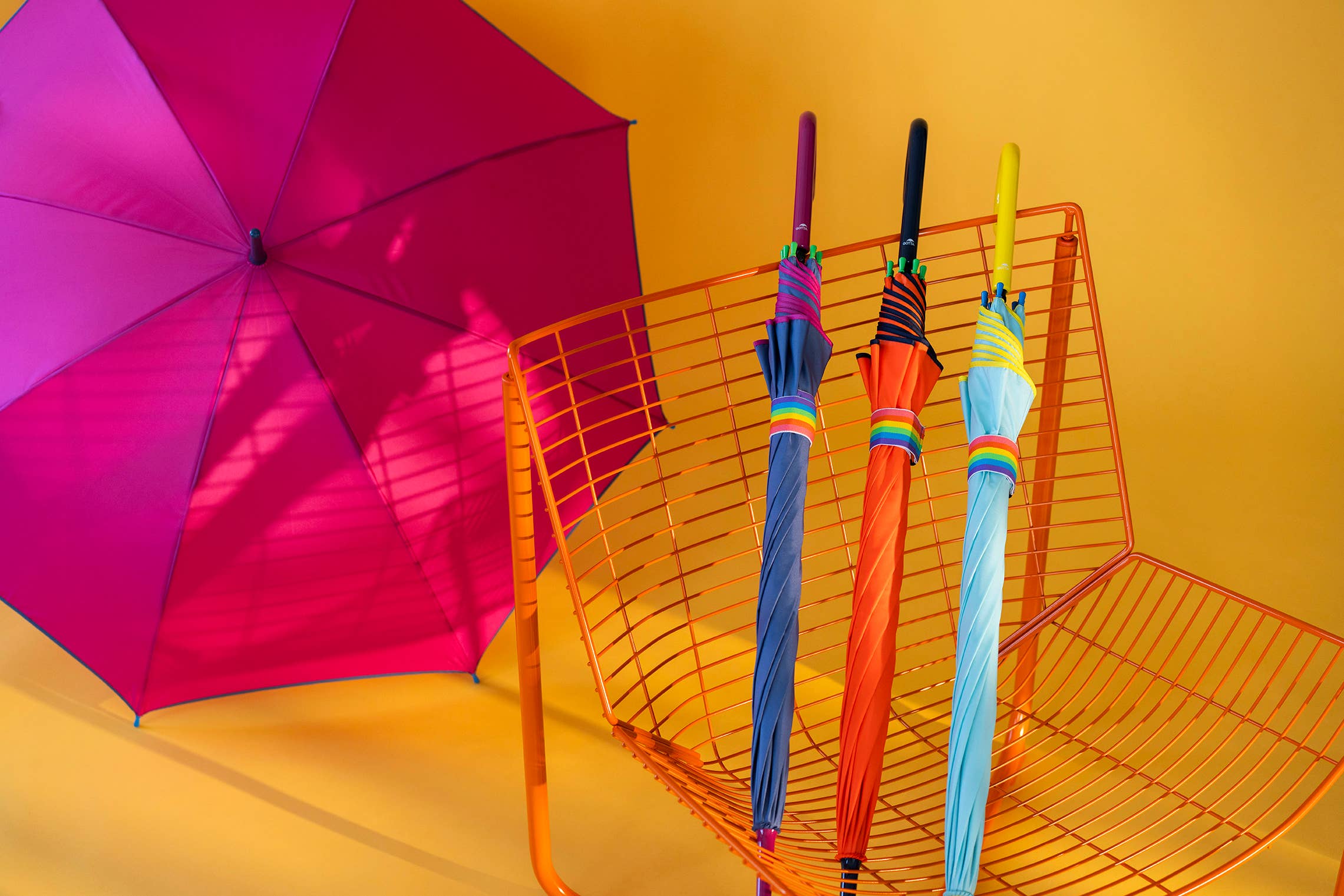 Ezpeleta - Wholesale Umbrella - Unisex - GOTTA Auto plain with colored strip1