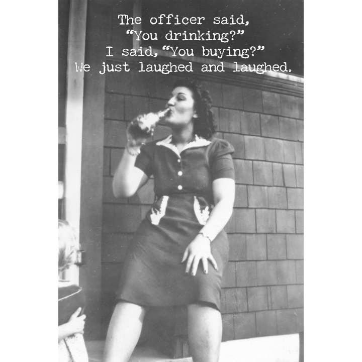 Bail Money Greeting Card for wholesale by Primitives by Kathy