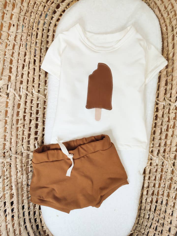 Ice Cream Popsicle Set Baby Shorts and T-Shirt for wholesale by Petiteaude