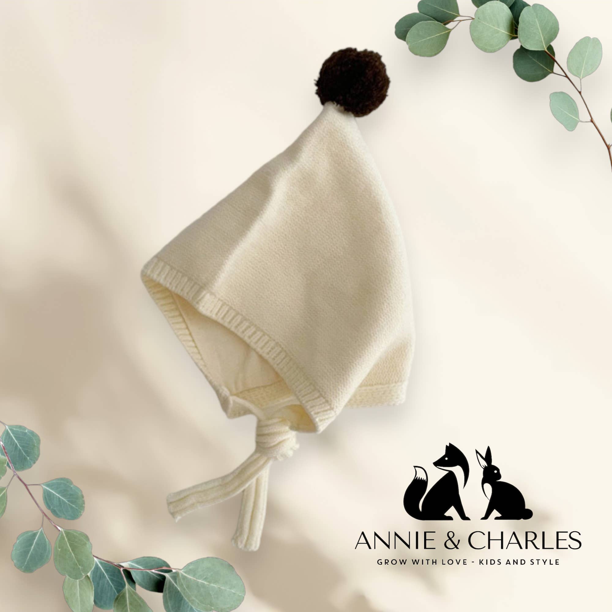 Annie & Charles - Wholesale Newborn/Knit Hat - Baby - Annie & Charles® baby POM hat3