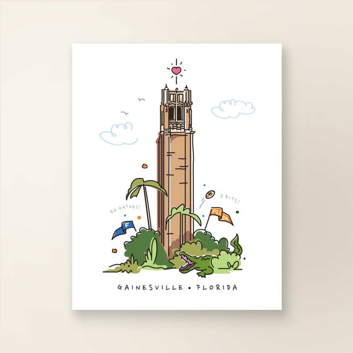 A. B. Newton and Company - Wholesale Art Print - Century Tower | UF | Collegiate Series