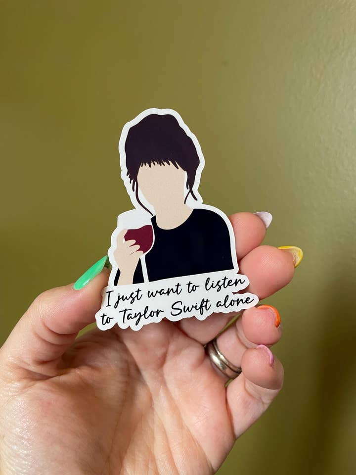 New Girl Jessica Day Taylor Swift Vinyl Waterproof Sticker for wholesale by Steele Creative Co