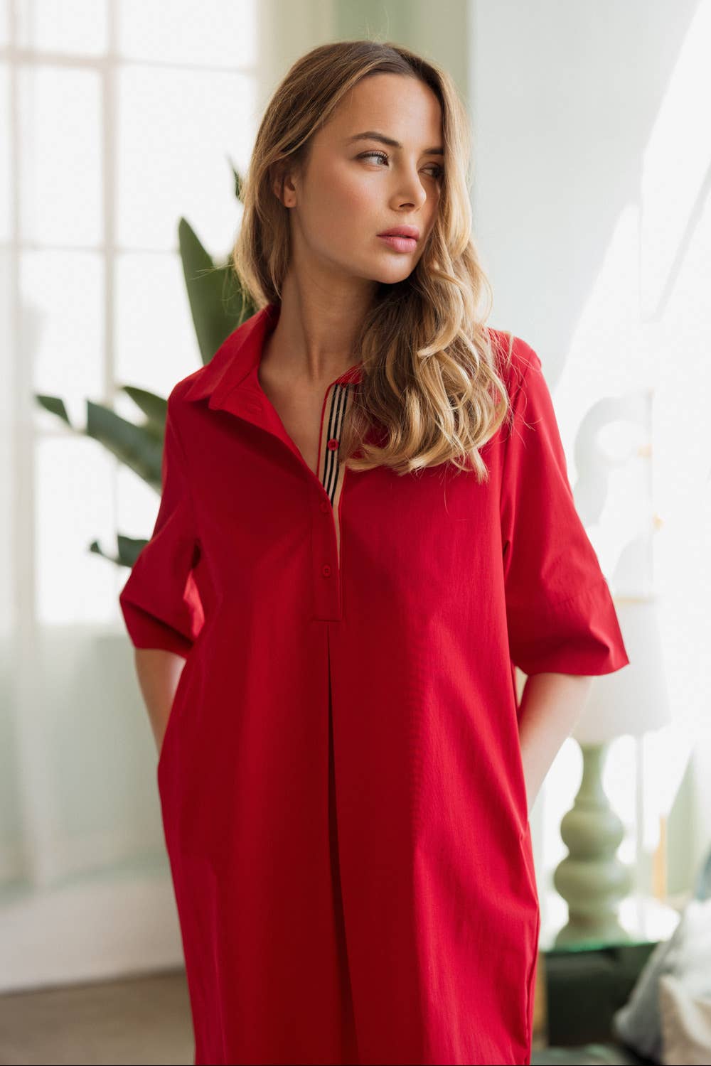 Joh Apparel - Wholesale Dress - Women's - Wendi Woven Tunic Dress11