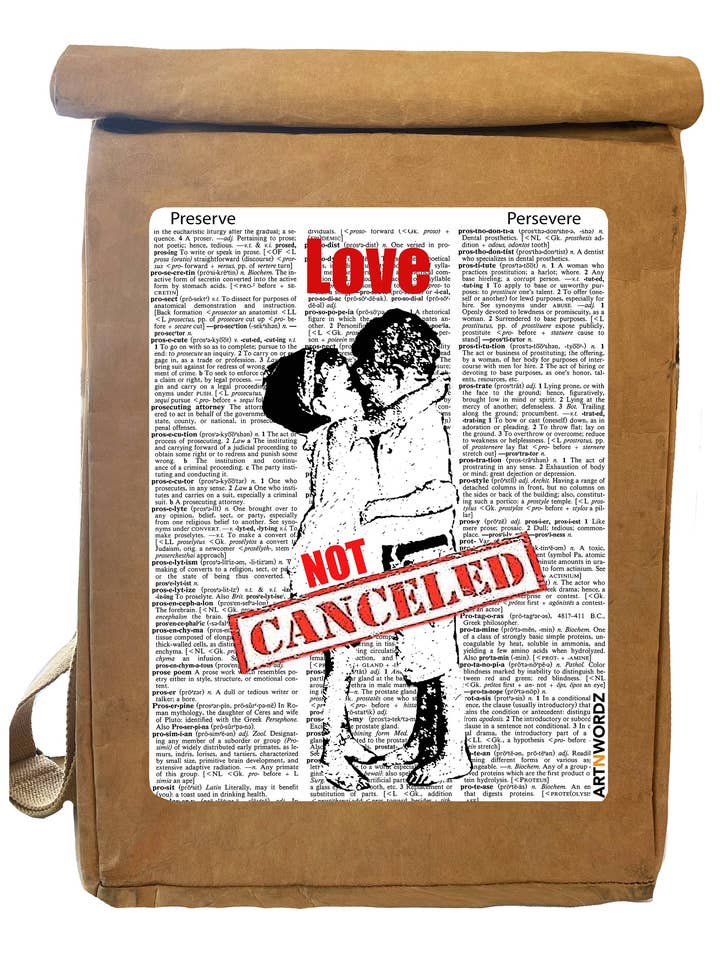 ÄLSKAR INTE ANNULLERAS BAGPACK för wholesale av ARTNWORDZ LLC